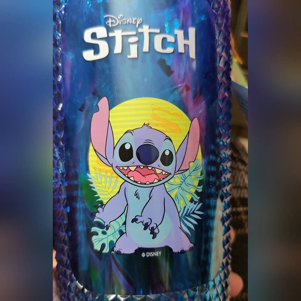 Disney Stitch Iridescent Blue Tumbler with Straw - Picture 7 of 9